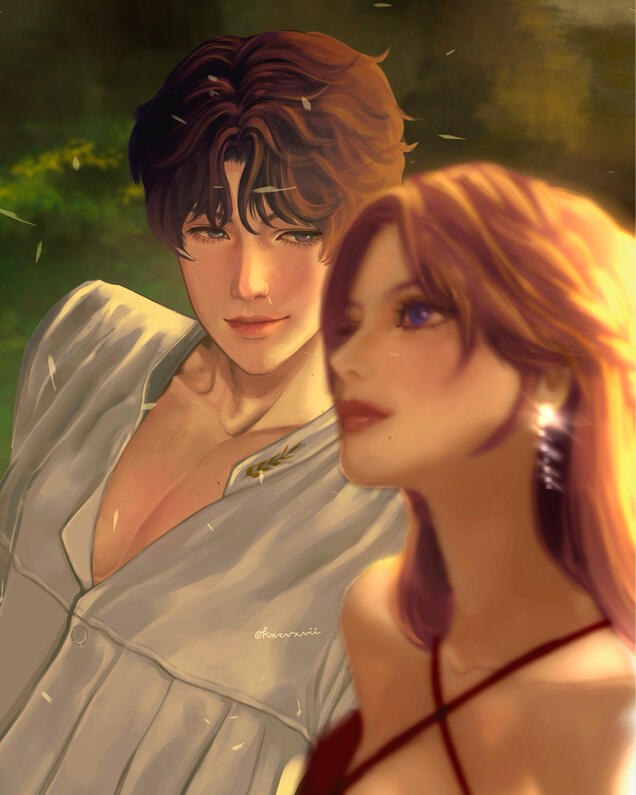 Love and Deepspace Rafayel x MC - procreate Love and Deepspace Rafayel x MC - procreate