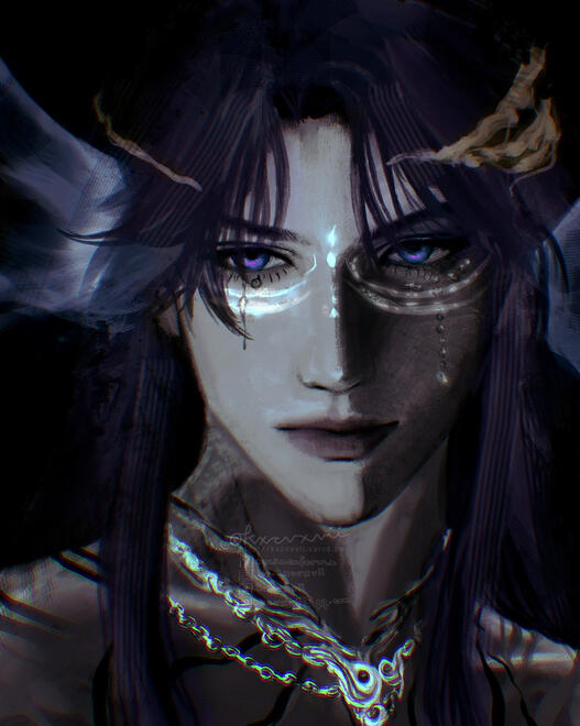 Love and Deepspace Rafayel Lemurian Sea God - Procreate