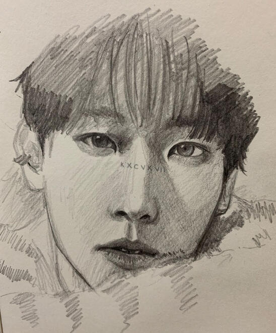 SF9 Inseong - pencil on paper